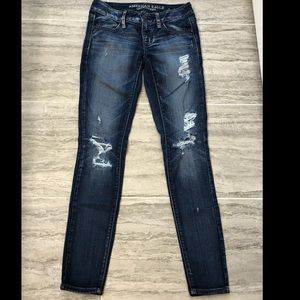 🌿EUC AE Dark wash Jeggings, size 0L🌿